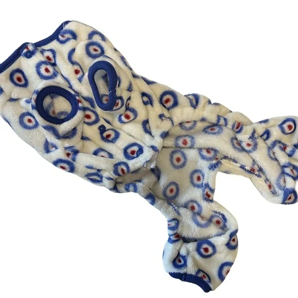 Ben Sherman Original Dog Pajamas | Soft Fleece Jumpsuit Small | Cozy Winter PJs - Picture 3 of 6